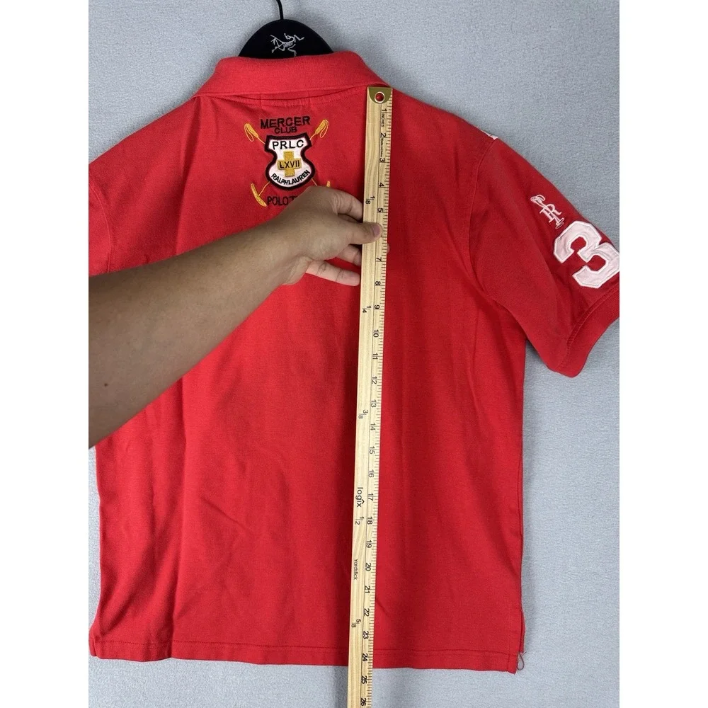 Vintage Polo Ralph Lauren Polo Shirt Youth XL Gold Crest Big Pony Golf New York